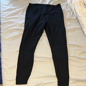 Nike Black Athletic Leggings with Subtle Logo